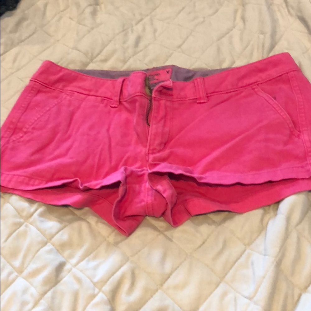 Hot pink shorts